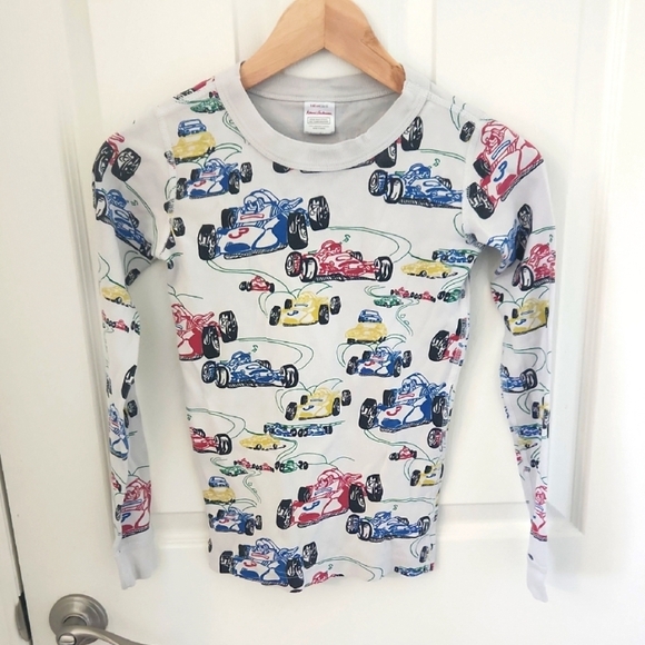 Hannah Andersson Kids Boys Racing Car Print Pijamas Set Size 10 - Picture 2 of 8